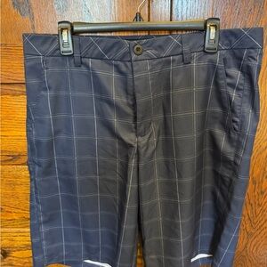 Tek Gear Men's Dark Blue Plaid Shorts